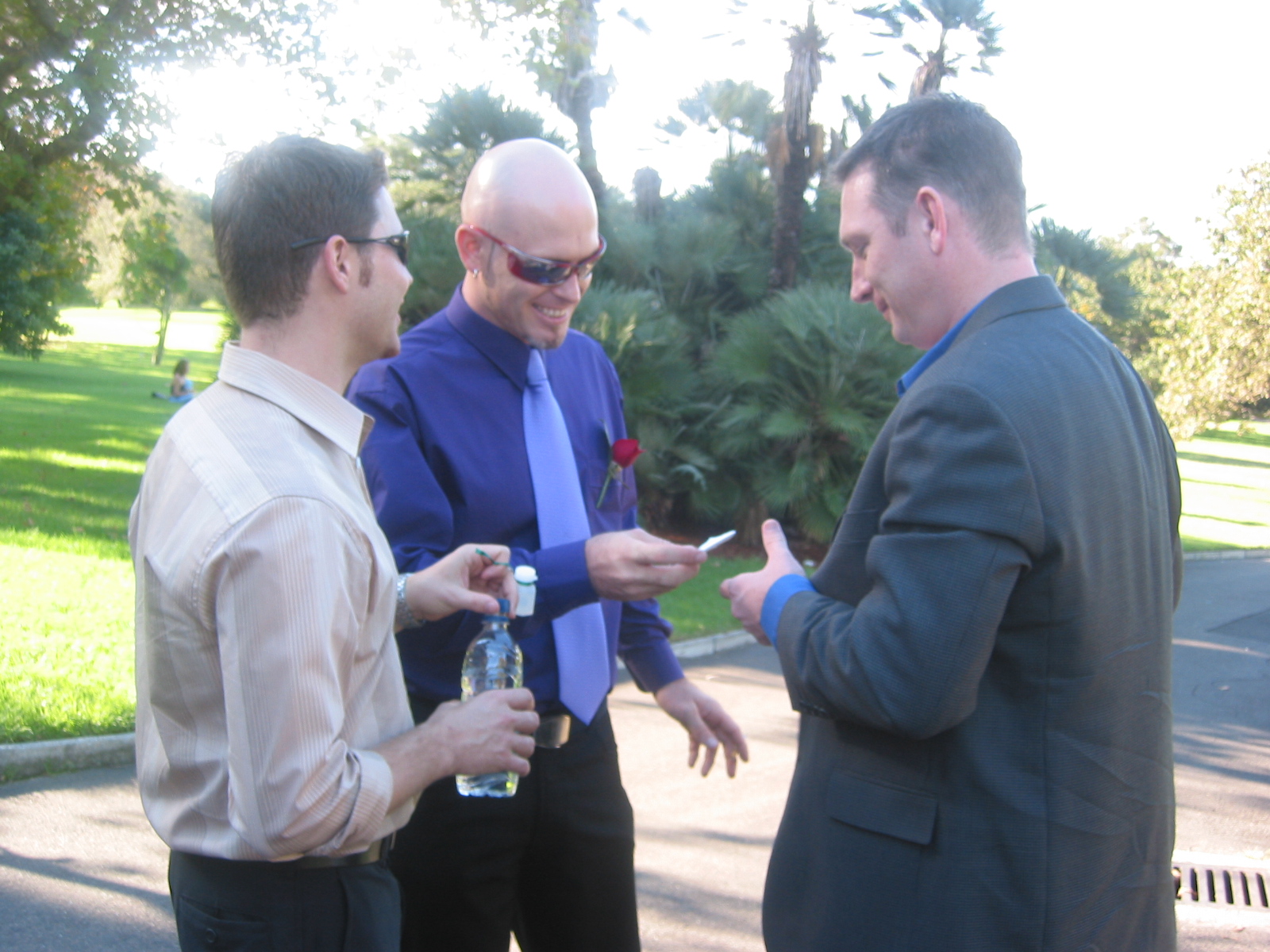 Michael, Gavin and Scott at Brendan & Sarah's wedding