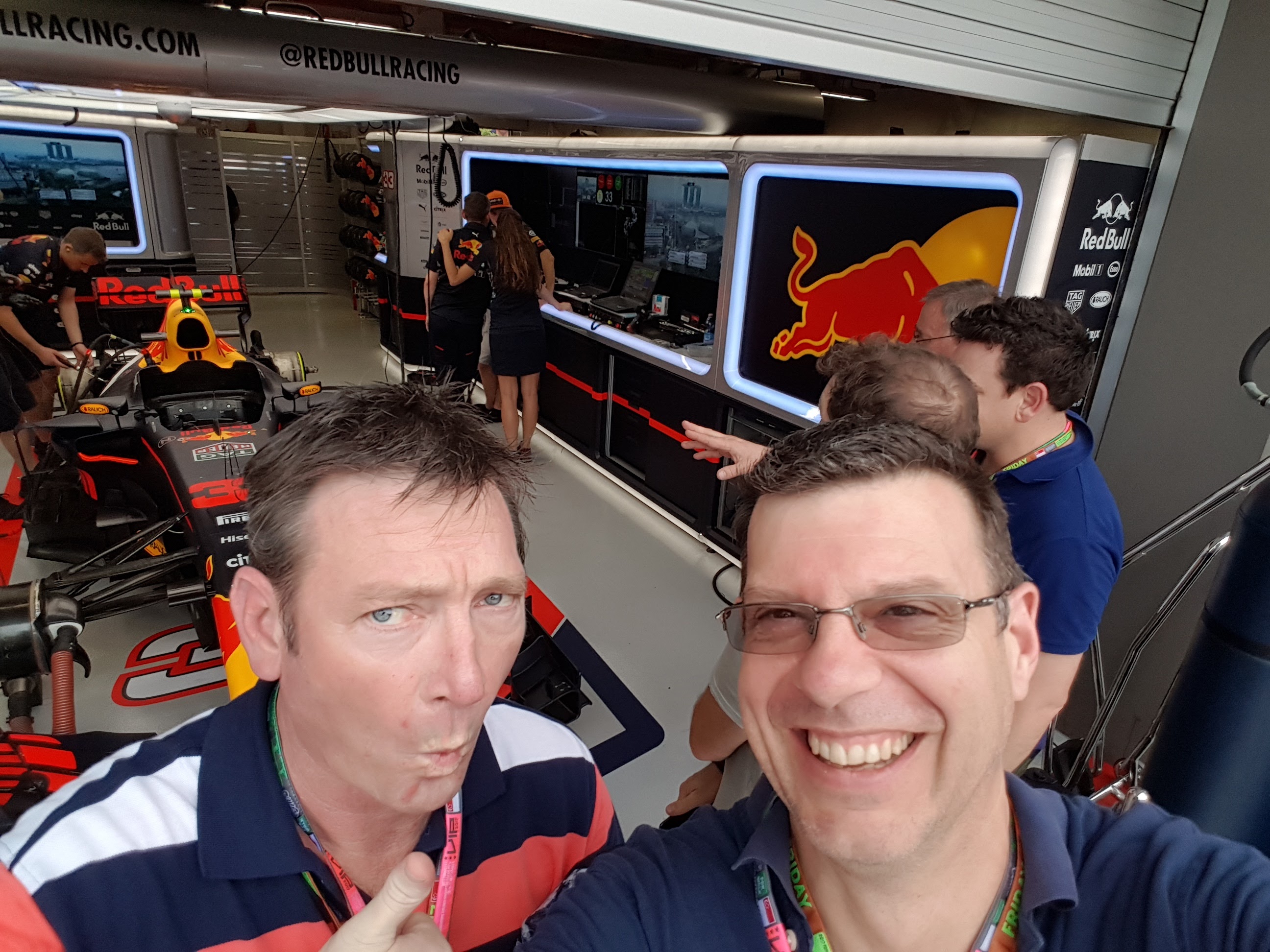 Michael and Steve at F1