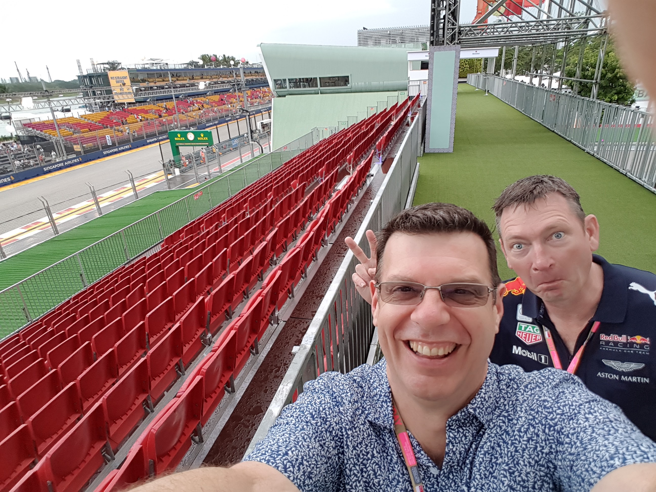 Michael and Steve at F1