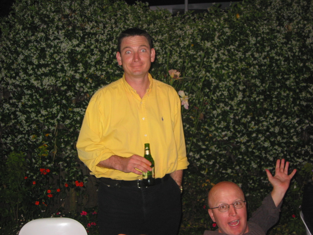 Michael and Dave party at Erskineville