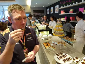Michael at F1 buffet