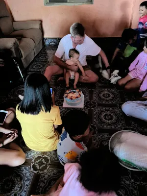 Michael with Tar and Family