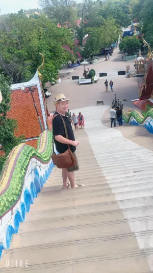 Michael on Temple steps