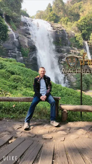 Michael at waterfall