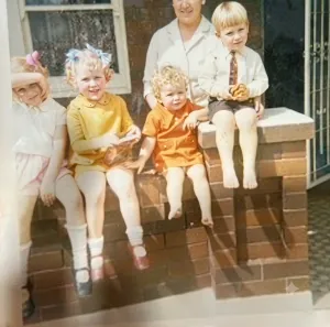 Cath, Carole, Michele, Michael and Grandma.